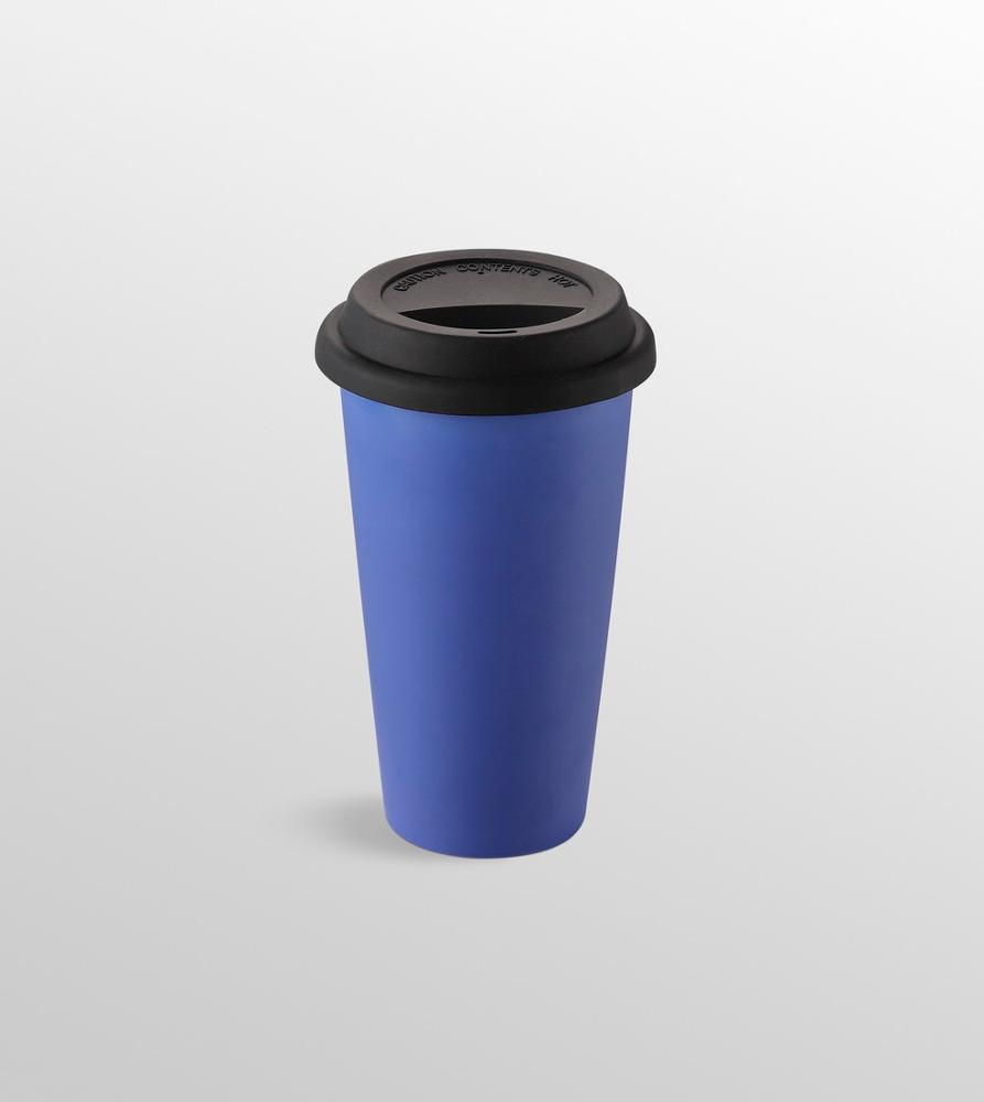 Wholesale 12oz eco friendly cheap double wall mug with silicone/coffe mugs