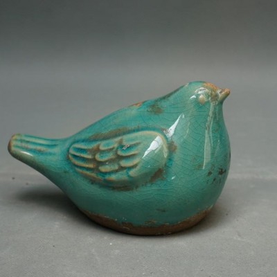 Wholesale Green Lifelike Bird Decoration Pieces Modern Primitive Home Decor