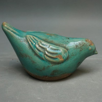 Chaozhou Ceramic Wonderful Eco-friendly Green Bird Vintage Home Art Decor