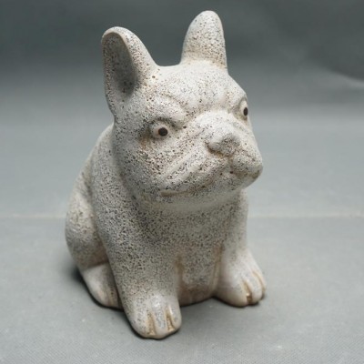 Vintage Ceramic Festive Amusing Small French Bulldog Decoration For Home