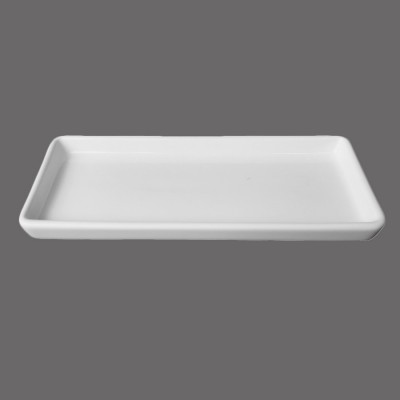 Oriental Party Tableware High End White Food Serving Ceramic Dish Tray