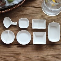 High Quality Multiple Shape Small Sauce Bowl Tray Set Ceramic Japanese Bowl