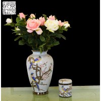 Chinese Wholesale Luxury Living Room Antique Decoration Flower Hand Painted Ceramic Vase For Home Decor